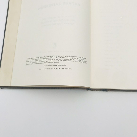 Anyone Can Sculpt Arthur Zaidenberg Revised Edition Vintage 1972 Harper Row HC - Picture 8 of 8